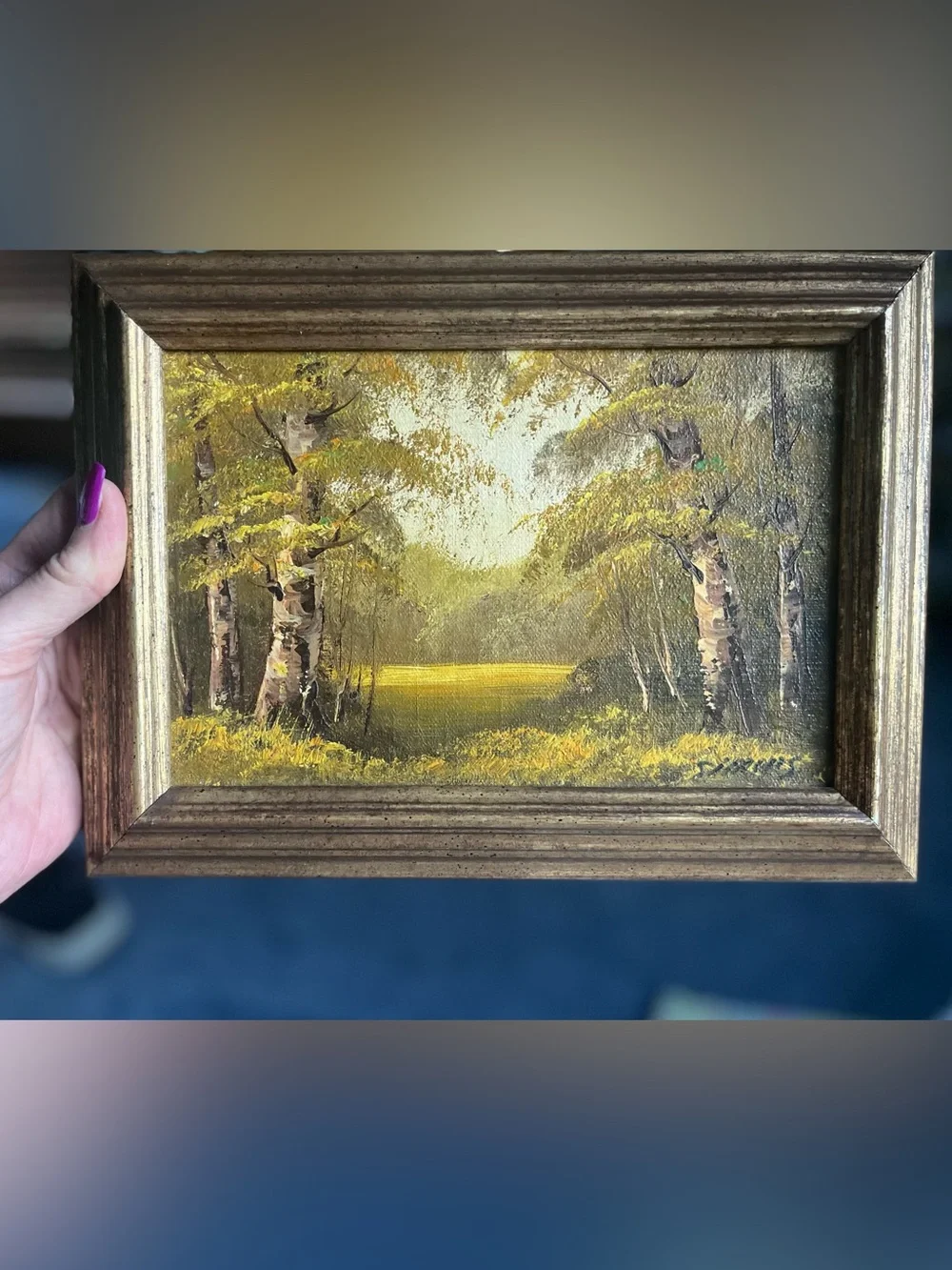 Reproduction Oil on canvas landscape By Phillip Cantrell